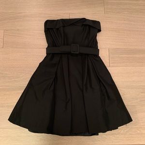 White House Black Market strapless midi dress